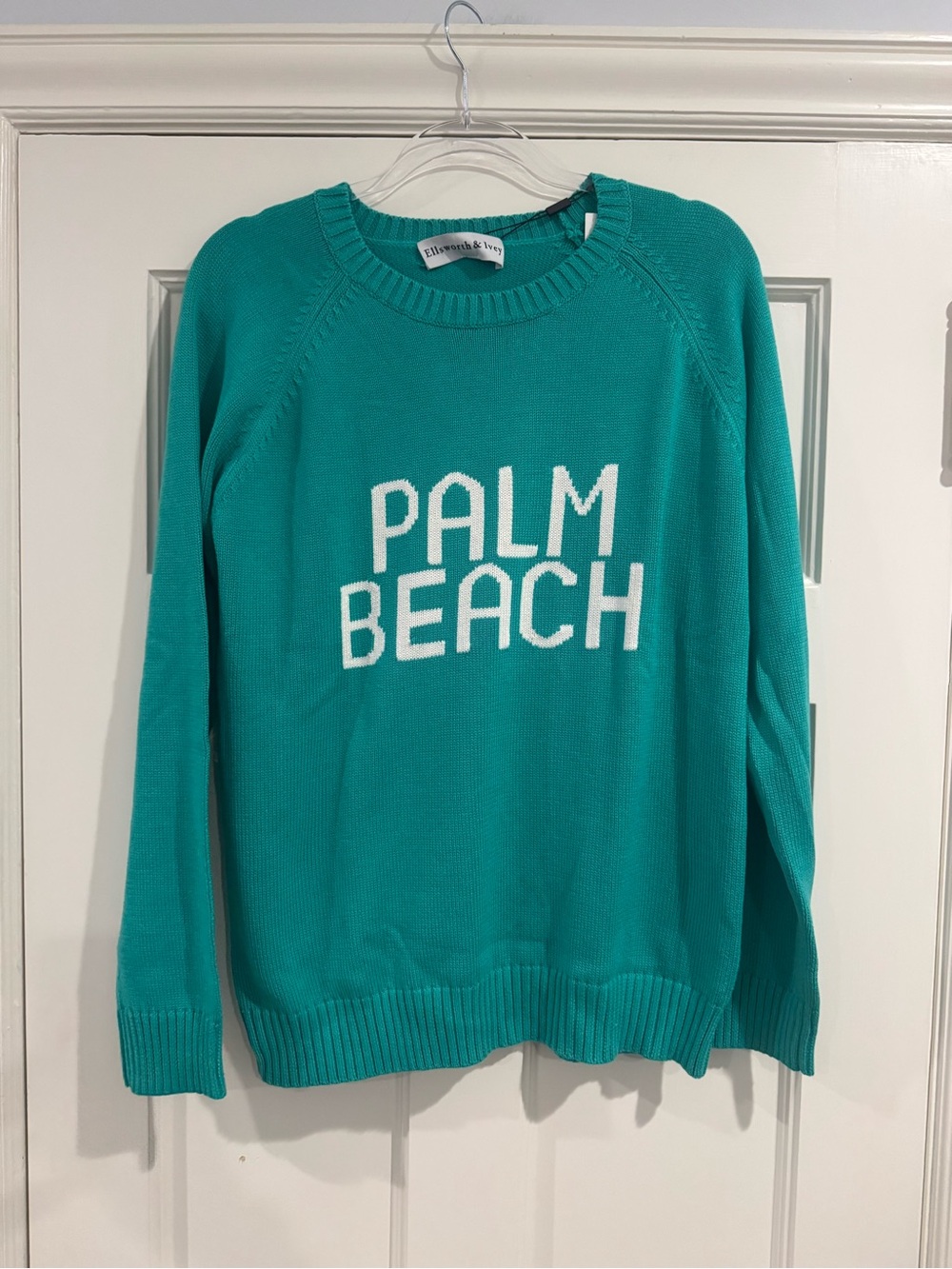 Ellsworth + Ivey Teal Palm Beach Crewneck Sweater